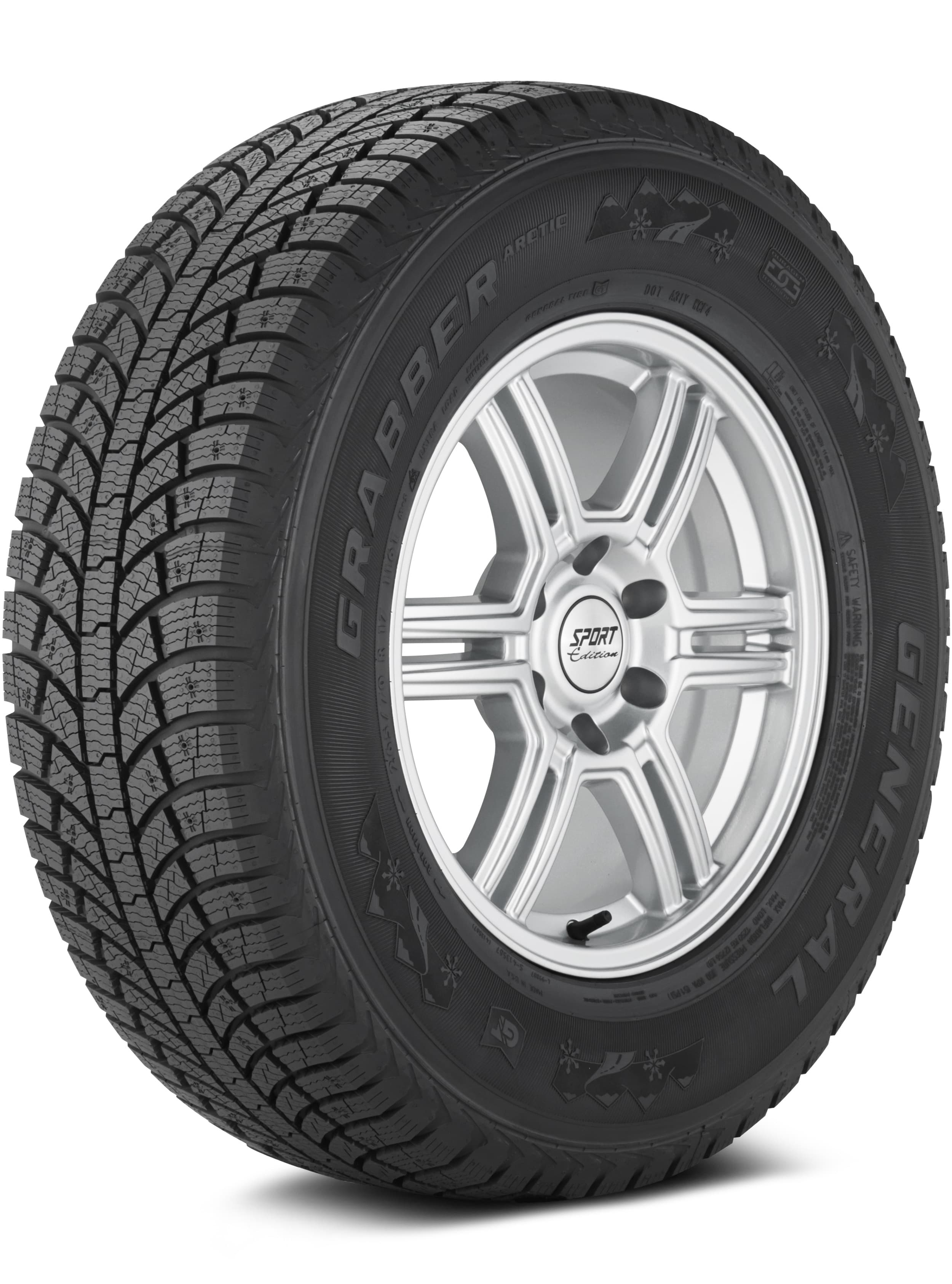 General Grabber Arctic Light Truck/SUV Studdable Snow 275/60R20 tire