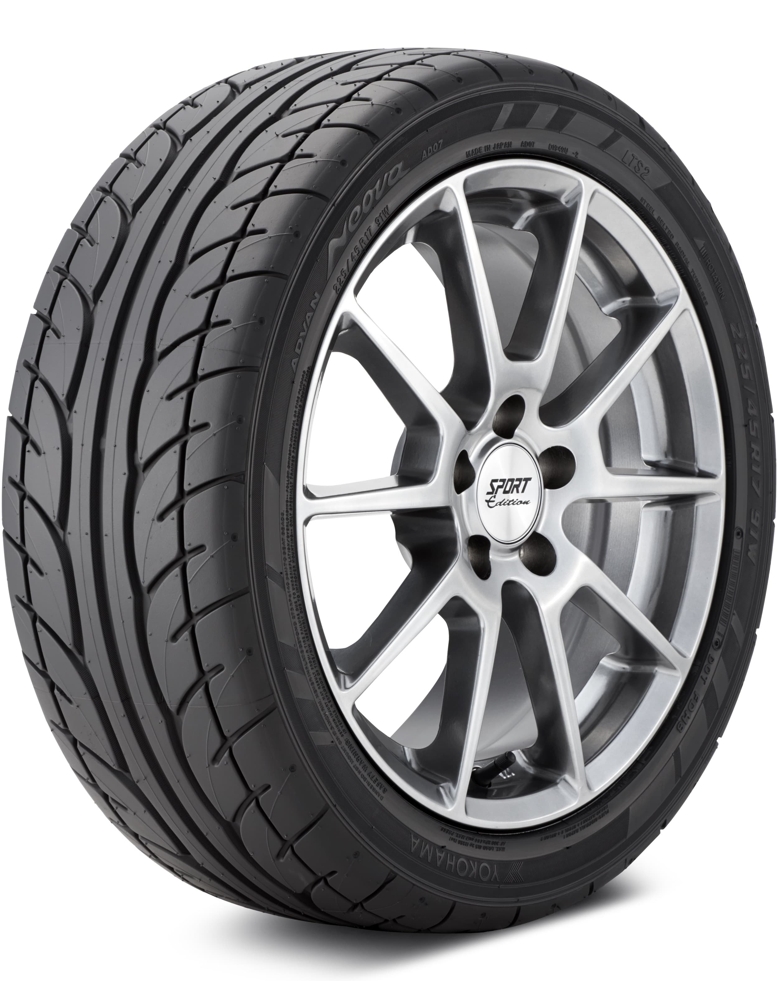 Yokohama ADVAN Neova AD07 Extreme Performance Summer 175/55R16 tire