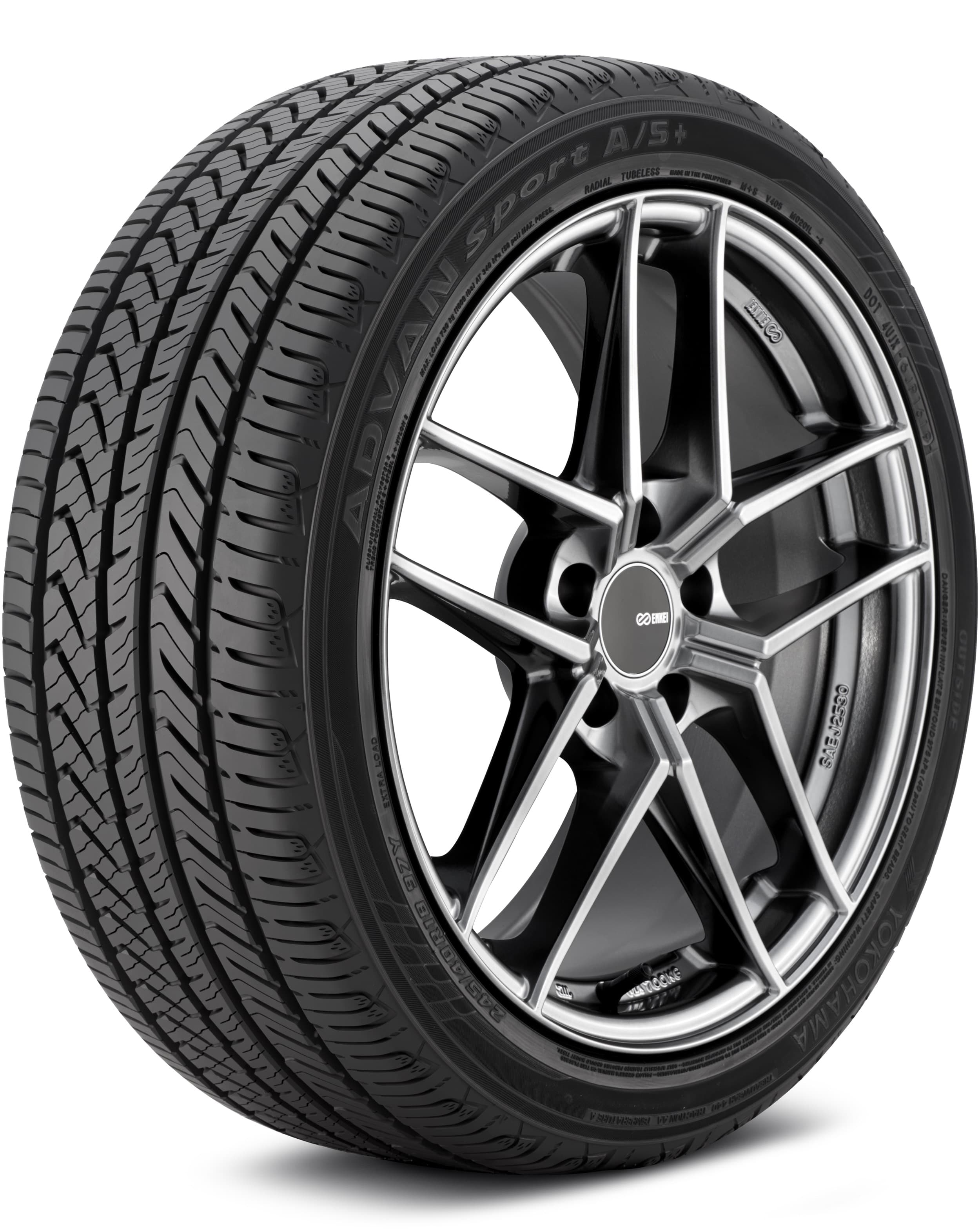 Yokohama ADVAN Sport A/S+ Ultra High Performance 255/45R17 tire
