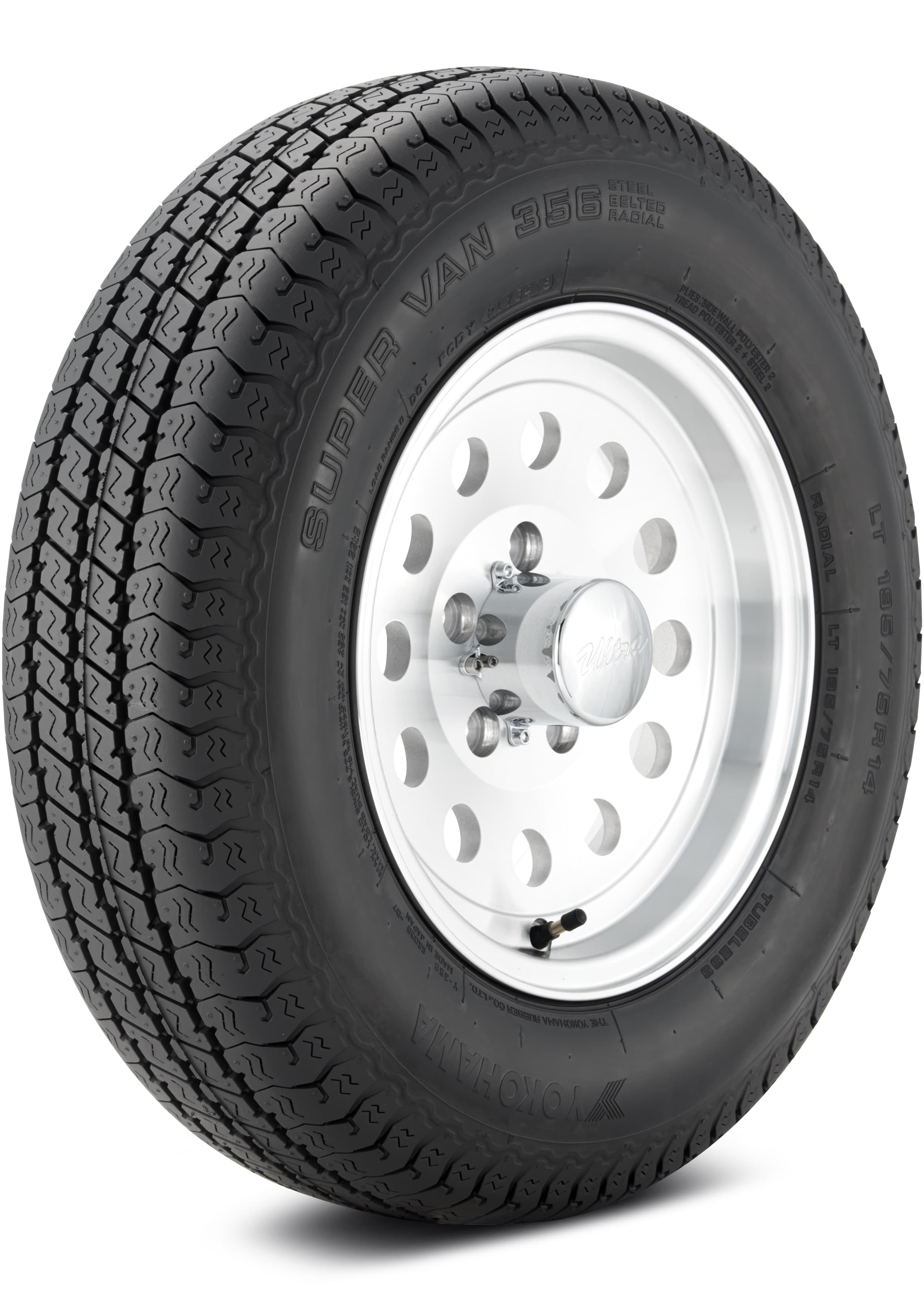 Yokohama Y356 D NONE Highway Rib Summer 195/75R14 tire